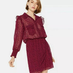 MISA Los Angeles Yolanda Berry Pink Star Dress Size Small